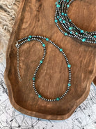 The Barriston Necklace, 20"-Necklaces-Calli Co., Turquoise and Silver Jewelry, Native American Handmade, Zuni Tribe, Navajo Tribe, Brock Texas