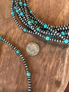 The Barriston Necklace, 20"-Necklaces-Calli Co., Turquoise and Silver Jewelry, Native American Handmade, Zuni Tribe, Navajo Tribe, Brock Texas