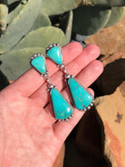 The Glendale Earrings, 2-Earrings-Calli Co., Turquoise and Silver Jewelry, Native American Handmade, Zuni Tribe, Navajo Tribe, Brock Texas