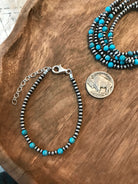 The Harlow Bracelet in Blue Turquoise-Bracelets & Cuffs-Calli Co., Turquoise and Silver Jewelry, Native American Handmade, Zuni Tribe, Navajo Tribe, Brock Texas