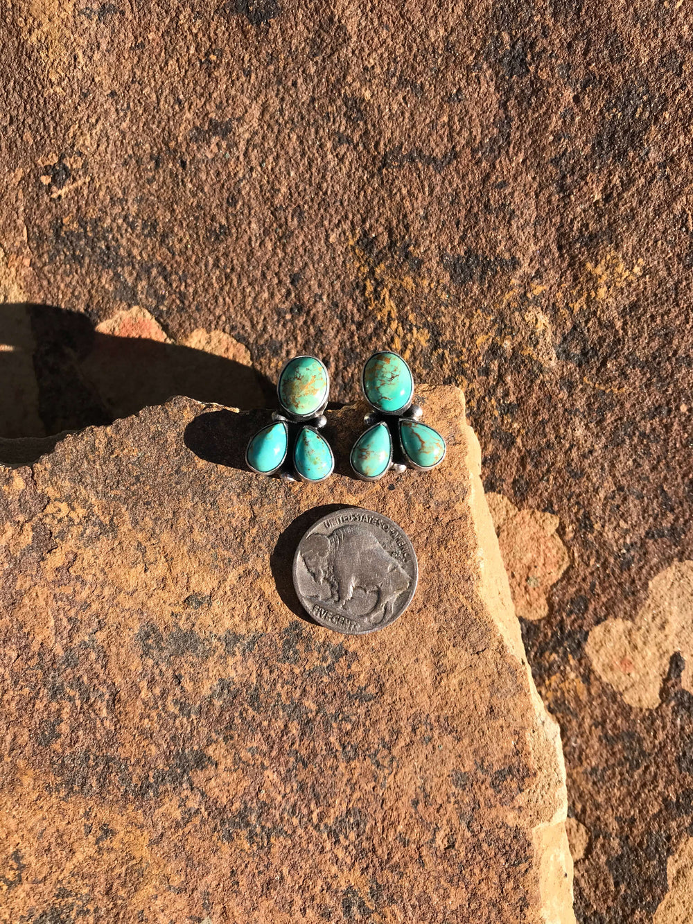 The Journey West Earrings, 5-Earrings-Calli Co., Turquoise and Silver Jewelry, Native American Handmade, Zuni Tribe, Navajo Tribe, Brock Texas
