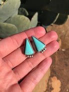 The Turquoise Studs, 19-Earrings-Calli Co., Turquoise and Silver Jewelry, Native American Handmade, Zuni Tribe, Navajo Tribe, Brock Texas