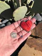 The Grande Heart Necklace, 3-Necklaces-Calli Co., Turquoise and Silver Jewelry, Native American Handmade, Zuni Tribe, Navajo Tribe, Brock Texas