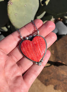 The Grande Heart Necklace, 4-Necklaces-Calli Co., Turquoise and Silver Jewelry, Native American Handmade, Zuni Tribe, Navajo Tribe, Brock Texas