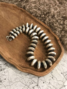 The Deep Valley Necklace, 21"-Necklaces-Calli Co., Turquoise and Silver Jewelry, Native American Handmade, Zuni Tribe, Navajo Tribe, Brock Texas