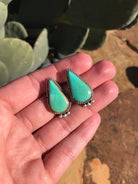 The Turquoise Studs, 6-Earrings-Calli Co., Turquoise and Silver Jewelry, Native American Handmade, Zuni Tribe, Navajo Tribe, Brock Texas