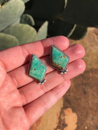 The Turquoise Studs, 8-Earrings-Calli Co., Turquoise and Silver Jewelry, Native American Handmade, Zuni Tribe, Navajo Tribe, Brock Texas