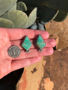 The Turquoise Studs, 8-Earrings-Calli Co., Turquoise and Silver Jewelry, Native American Handmade, Zuni Tribe, Navajo Tribe, Brock Texas