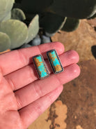 The Turquoise Studs, 16-Earrings-Calli Co., Turquoise and Silver Jewelry, Native American Handmade, Zuni Tribe, Navajo Tribe, Brock Texas