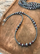 The Seminole Necklace in Purple Spiny, 18"-Necklaces-Calli Co., Turquoise and Silver Jewelry, Native American Handmade, Zuni Tribe, Navajo Tribe, Brock Texas