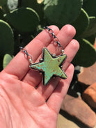 The Turquoise Star Necklace, 2-Necklaces-Calli Co., Turquoise and Silver Jewelry, Native American Handmade, Zuni Tribe, Navajo Tribe, Brock Texas