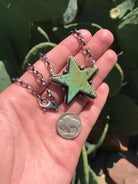 The Turquoise Star Necklace, 2-Necklaces-Calli Co., Turquoise and Silver Jewelry, Native American Handmade, Zuni Tribe, Navajo Tribe, Brock Texas