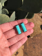 The Turquoise Studs, 28-Earrings-Calli Co., Turquoise and Silver Jewelry, Native American Handmade, Zuni Tribe, Navajo Tribe, Brock Texas