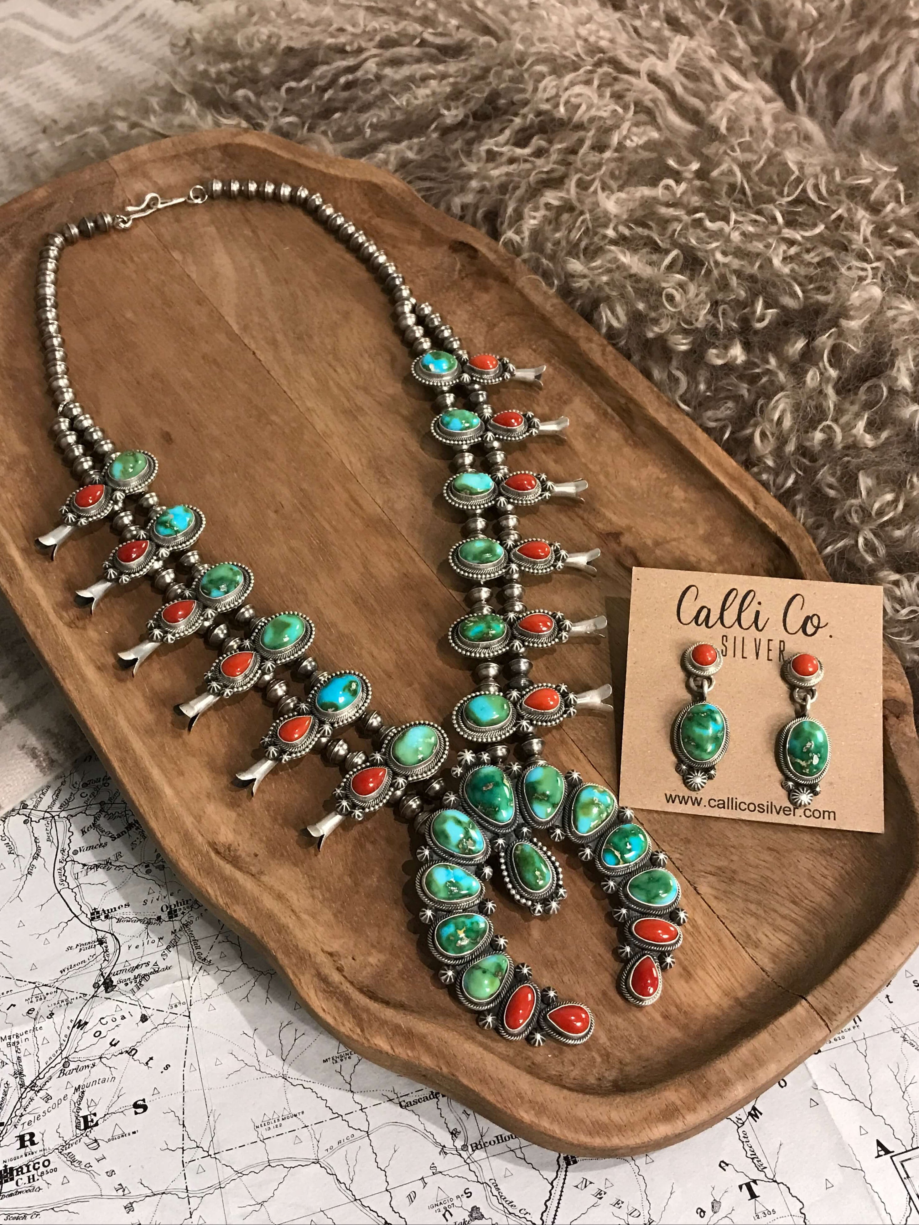 アクセサリー indian jewelry navajo necklace Navajo Handmade Squash Blossom Necklace | Calli Co Silver Jewelry