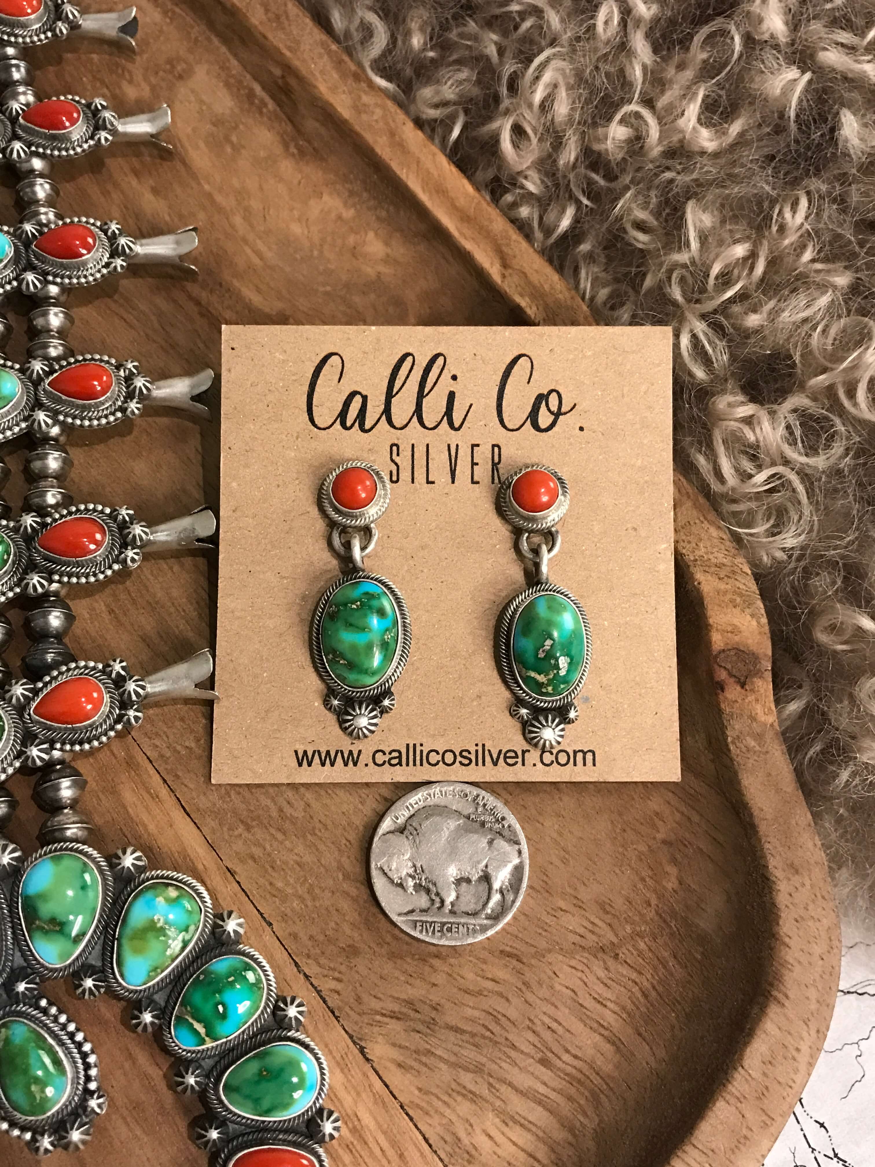 Navajo Handmade Squash Blossom Necklace | Calli Co Silver Jewelry
