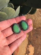 The Turquoise Studs, 9-Earrings-Calli Co., Turquoise and Silver Jewelry, Native American Handmade, Zuni Tribe, Navajo Tribe, Brock Texas