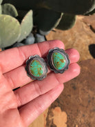 The Turquoise Studs, 10-Earrings-Calli Co., Turquoise and Silver Jewelry, Native American Handmade, Zuni Tribe, Navajo Tribe, Brock Texas