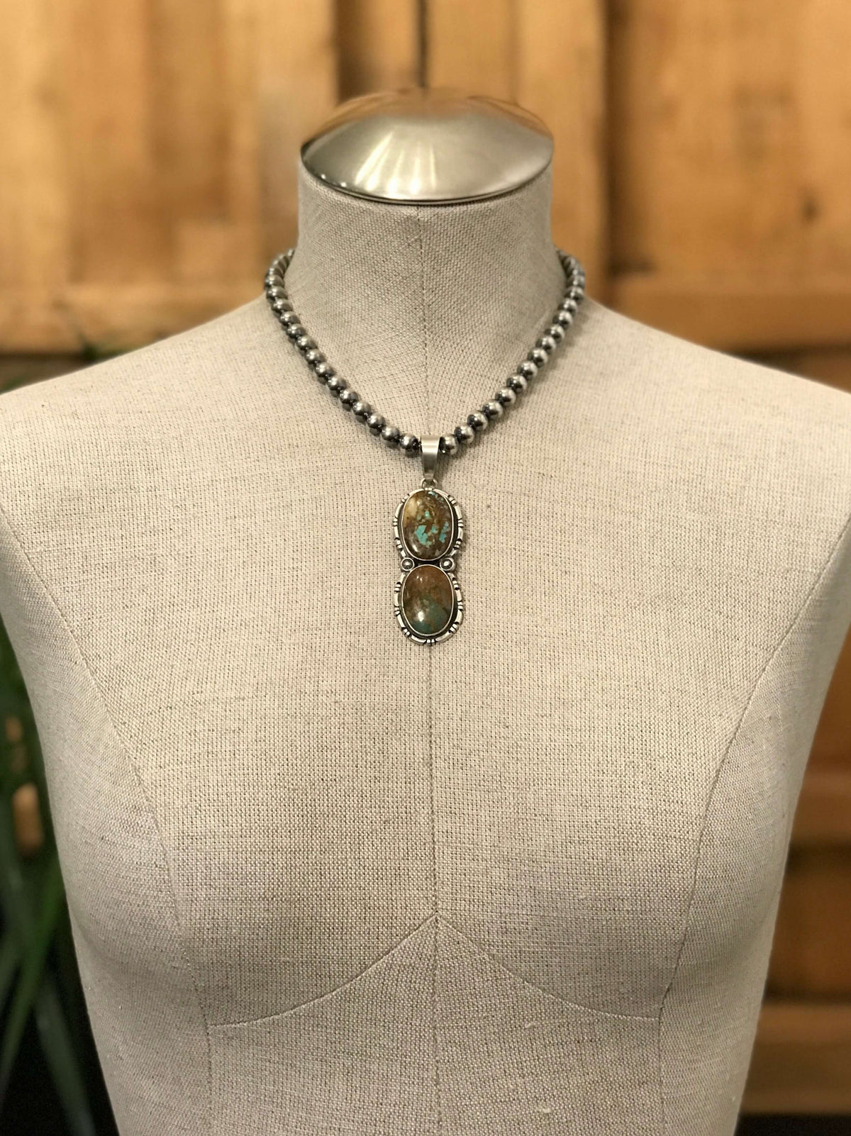 The Reeves Pendant, 3-Pendants-Calli Co., Turquoise and Silver Jewelry, Native American Handmade, Zuni Tribe, Navajo Tribe, Brock Texas