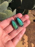 The Turquoise Studs, 11-Earrings-Calli Co., Turquoise and Silver Jewelry, Native American Handmade, Zuni Tribe, Navajo Tribe, Brock Texas