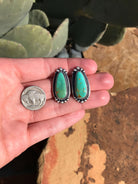 The Turquoise Studs, 11-Earrings-Calli Co., Turquoise and Silver Jewelry, Native American Handmade, Zuni Tribe, Navajo Tribe, Brock Texas