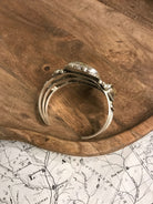 The Fredonia Turquoise Cuff, 1-Bracelets & Cuffs-Calli Co., Turquoise and Silver Jewelry, Native American Handmade, Zuni Tribe, Navajo Tribe, Brock Texas