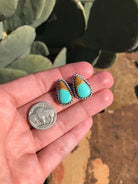 The Turquoise Studs, 17-Earrings-Calli Co., Turquoise and Silver Jewelry, Native American Handmade, Zuni Tribe, Navajo Tribe, Brock Texas