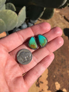 The Turquoise Studs, 23-Earrings-Calli Co., Turquoise and Silver Jewelry, Native American Handmade, Zuni Tribe, Navajo Tribe, Brock Texas