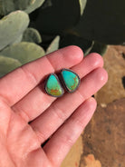 The Turquoise Studs, 23-Earrings-Calli Co., Turquoise and Silver Jewelry, Native American Handmade, Zuni Tribe, Navajo Tribe, Brock Texas