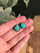 The Turquoise Studs, 24-Earrings-Calli Co., Turquoise and Silver Jewelry, Native American Handmade, Zuni Tribe, Navajo Tribe, Brock Texas