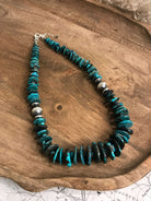 The Ivy Stacked Necklace, 1-Necklaces-Calli Co., Turquoise and Silver Jewelry, Native American Handmade, Zuni Tribe, Navajo Tribe, Brock Texas