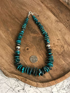 The Ivy Stacked Necklace, 1-Necklaces-Calli Co., Turquoise and Silver Jewelry, Native American Handmade, Zuni Tribe, Navajo Tribe, Brock Texas