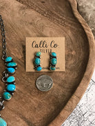 The Misty Turquoise Statement Necklace Set-Necklaces-Calli Co., Turquoise and Silver Jewelry, Native American Handmade, Zuni Tribe, Navajo Tribe, Brock Texas