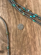 The Coalinga Lariat-Necklaces-Calli Co., Turquoise and Silver Jewelry, Native American Handmade, Zuni Tribe, Navajo Tribe, Brock Texas