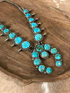 The Calvary Squash Blossom Necklace-Necklaces-Calli Co., Turquoise and Silver Jewelry, Native American Handmade, Zuni Tribe, Navajo Tribe, Brock Texas