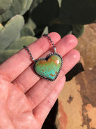 The Heart Necklace, 1-Necklaces-Calli Co., Turquoise and Silver Jewelry, Native American Handmade, Zuni Tribe, Navajo Tribe, Brock Texas