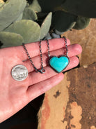 The Heart Necklace, 3-Necklaces-Calli Co., Turquoise and Silver Jewelry, Native American Handmade, Zuni Tribe, Navajo Tribe, Brock Texas