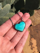 The Heart Necklace, 3-Necklaces-Calli Co., Turquoise and Silver Jewelry, Native American Handmade, Zuni Tribe, Navajo Tribe, Brock Texas