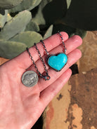 The Heart Necklace, 6-Necklaces-Calli Co., Turquoise and Silver Jewelry, Native American Handmade, Zuni Tribe, Navajo Tribe, Brock Texas