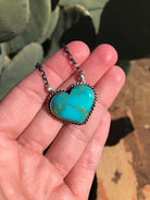 The Heart Necklace, 7-Necklaces-Calli Co., Turquoise and Silver Jewelry, Native American Handmade, Zuni Tribe, Navajo Tribe, Brock Texas