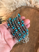 The Callison Bracelet-Bracelets & Cuffs-Calli Co., Turquoise and Silver Jewelry, Native American Handmade, Zuni Tribe, Navajo Tribe, Brock Texas