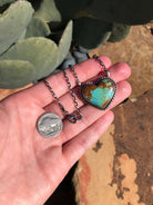 The Heart Necklace, 8-Necklaces-Calli Co., Turquoise and Silver Jewelry, Native American Handmade, Zuni Tribe, Navajo Tribe, Brock Texas