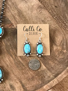 The Reeves Turquoise Lariat Necklace Set-Necklaces-Calli Co., Turquoise and Silver Jewelry, Native American Handmade, Zuni Tribe, Navajo Tribe, Brock Texas