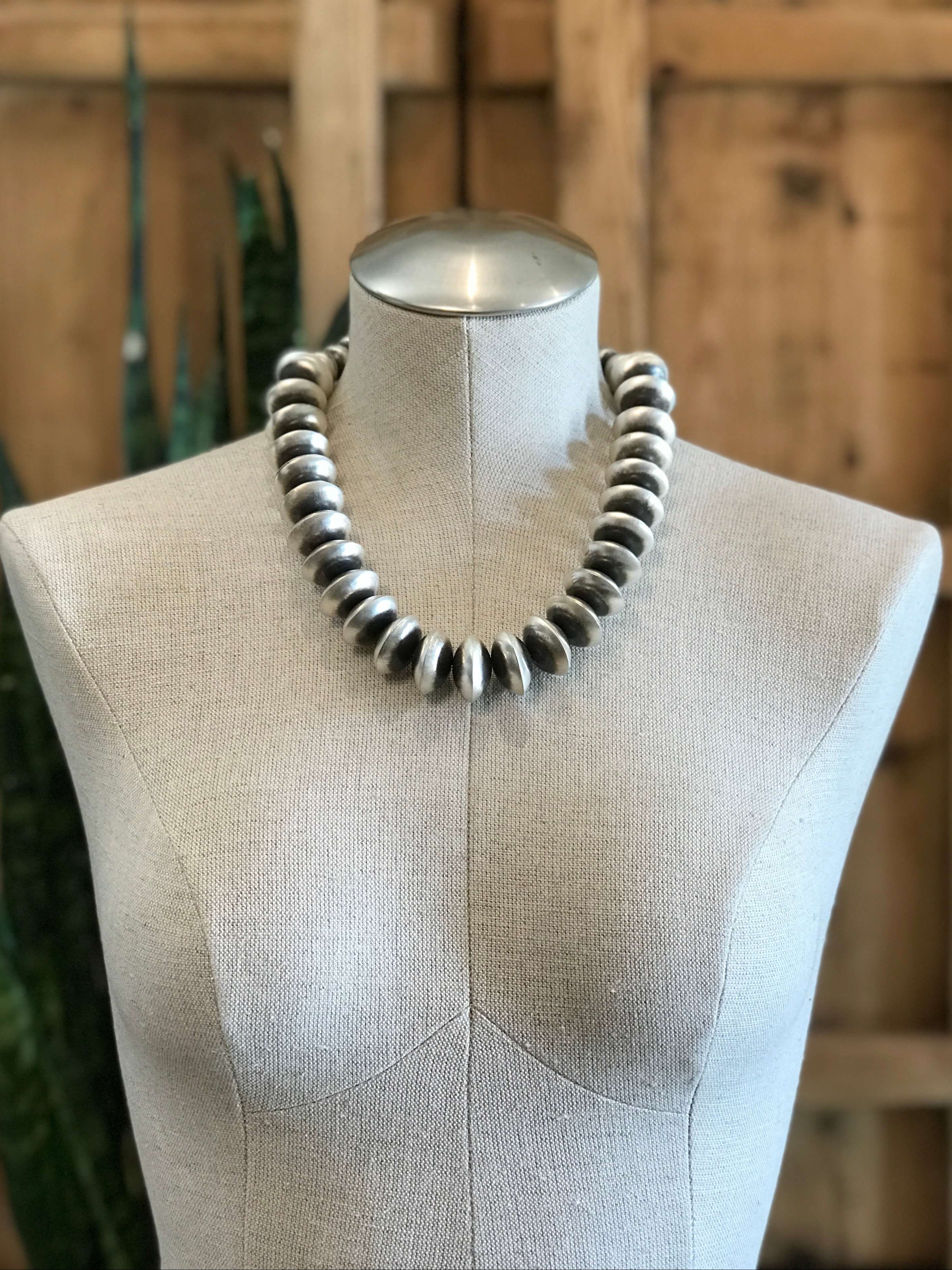 The Deep Valley Necklace, 21"-Necklaces-Calli Co., Turquoise and Silver Jewelry, Native American Handmade, Zuni Tribe, Navajo Tribe, Brock Texas