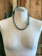 The Valle Verde Necklaces-Necklaces-Calli Co., Turquoise and Silver Jewelry, Native American Handmade, Zuni Tribe, Navajo Tribe, Brock Texas