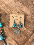 The Salado Turquoise Statement Necklace Set-Necklaces-Calli Co., Turquoise and Silver Jewelry, Native American Handmade, Zuni Tribe, Navajo Tribe, Brock Texas