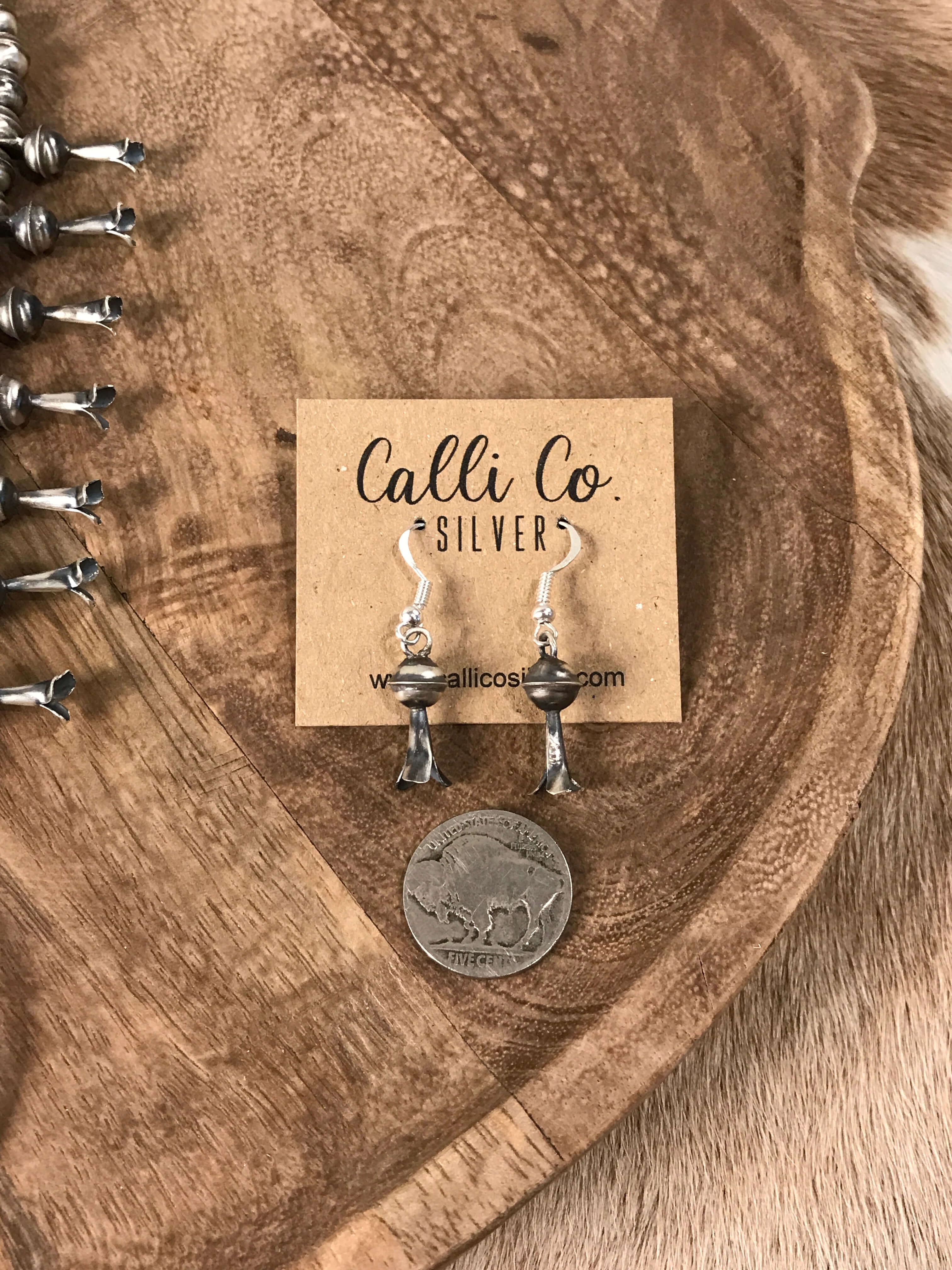 The Silverton Squash Blossom Necklace Set-Necklaces-Calli Co., Turquoise and Silver Jewelry, Native American Handmade, Zuni Tribe, Navajo Tribe, Brock Texas