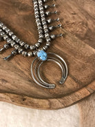 The Silverton Squash Blossom Necklace Set-Necklaces-Calli Co., Turquoise and Silver Jewelry, Native American Handmade, Zuni Tribe, Navajo Tribe, Brock Texas