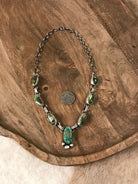 The Washington Turquoise Statement Necklace Set-Necklaces-Calli Co., Turquoise and Silver Jewelry, Native American Handmade, Zuni Tribe, Navajo Tribe, Brock Texas