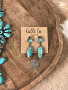 The Antigo Turquoise Statement Necklace Set-Necklaces-Calli Co., Turquoise and Silver Jewelry, Native American Handmade, Zuni Tribe, Navajo Tribe, Brock Texas