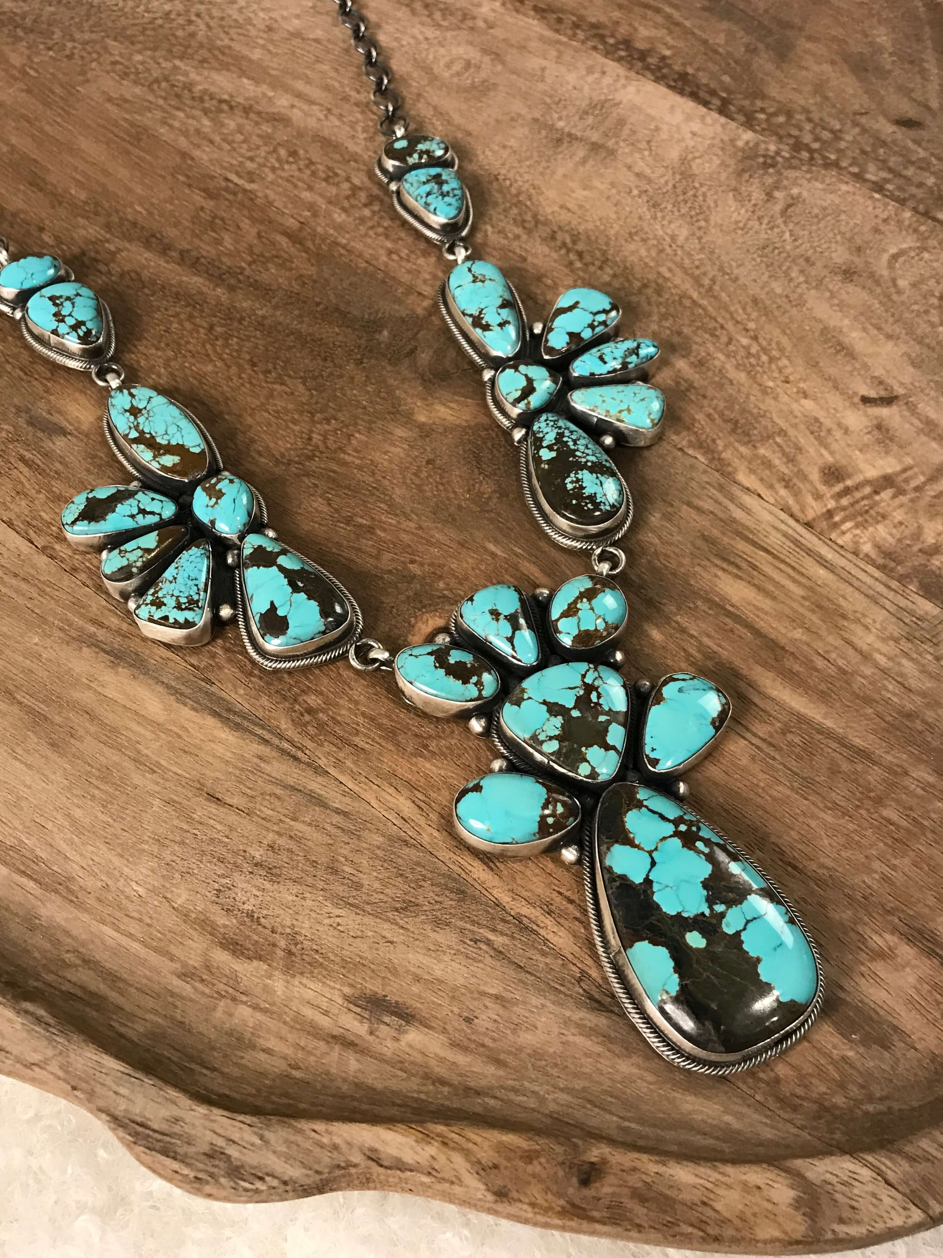 Navajo Handmade Turquoise Statement Necklace | Calli Co Silver
